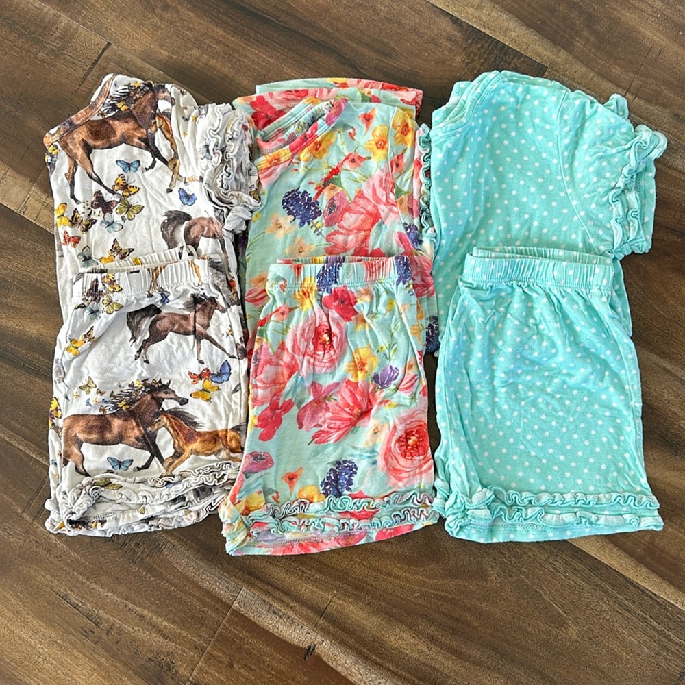 GUC Girls Pajama Set Lot (Posh Peanut)